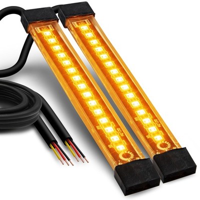 True Mods 2pc 5'' Amber LED Motorcycle Running & Turn Signal 5'', 