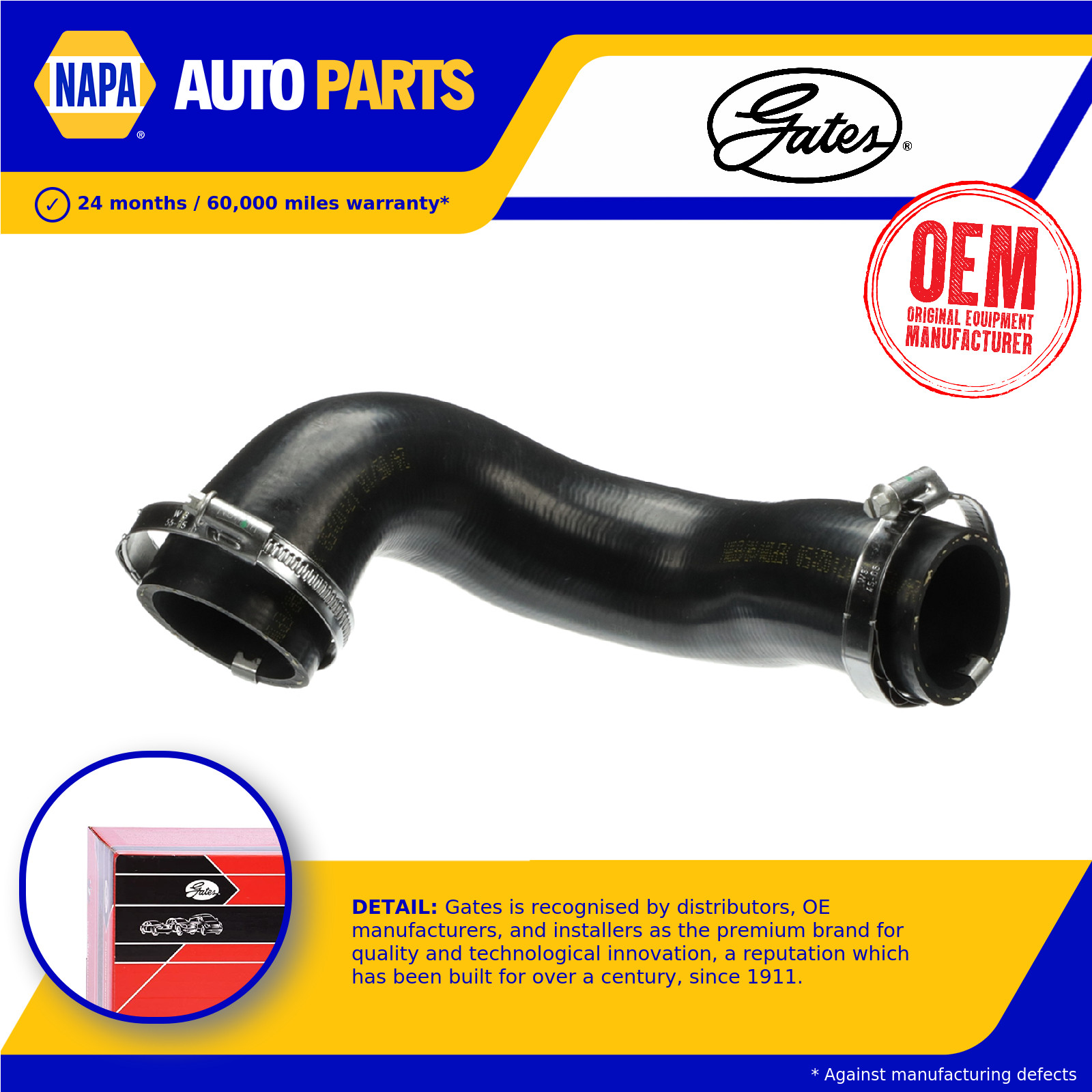Turbo Hose fits VOLVO V70 MK2 2.0 00 to 07 B5204T5 Charger Gates 31261371 New