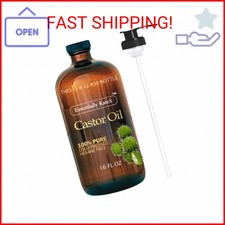 Essentially KateS Castor Oil 16 Fl Oz Glass Bottle - Original - A Huge Glass B