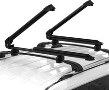 Ski Snowboard Rack Lockable For Car Roof With Sliding Extension