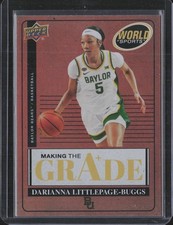2025 UD World of Sports Making the Grade Red #MTG-DL Darianna Littlepage-Buggs