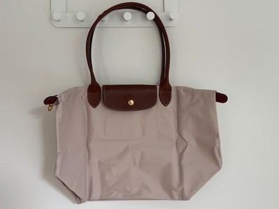 Damen Handtasche Longchamp Le Pliage, Größe L, Farbe Paper (Hell-Beige)