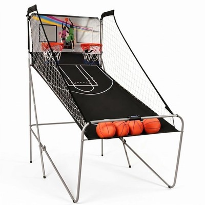 Foldable Electronic Basketball Game for 2 Players, Dual Arcade Shootout Indoor