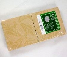Holiday Time Folded Gift Boxes 5x5x4.5" Leaf Pattern Pack of 6 NEW