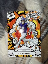 2025 Panini Donruss JJ McCarthy Bomb Squad #BS-JMY Vikings