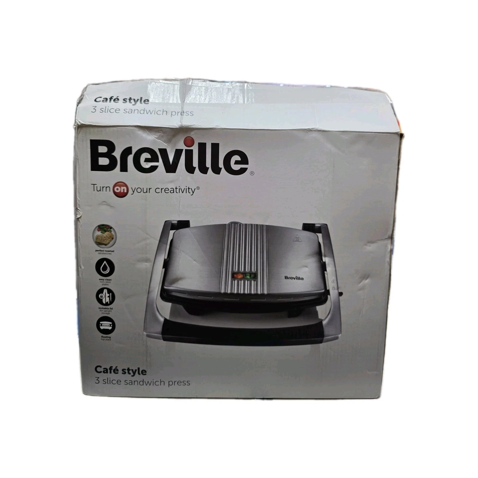 Breville Cafe Style 3 Slice Sandwich Press VST025 ⭐️⭐️⭐️⭐️⭐️ ✅️