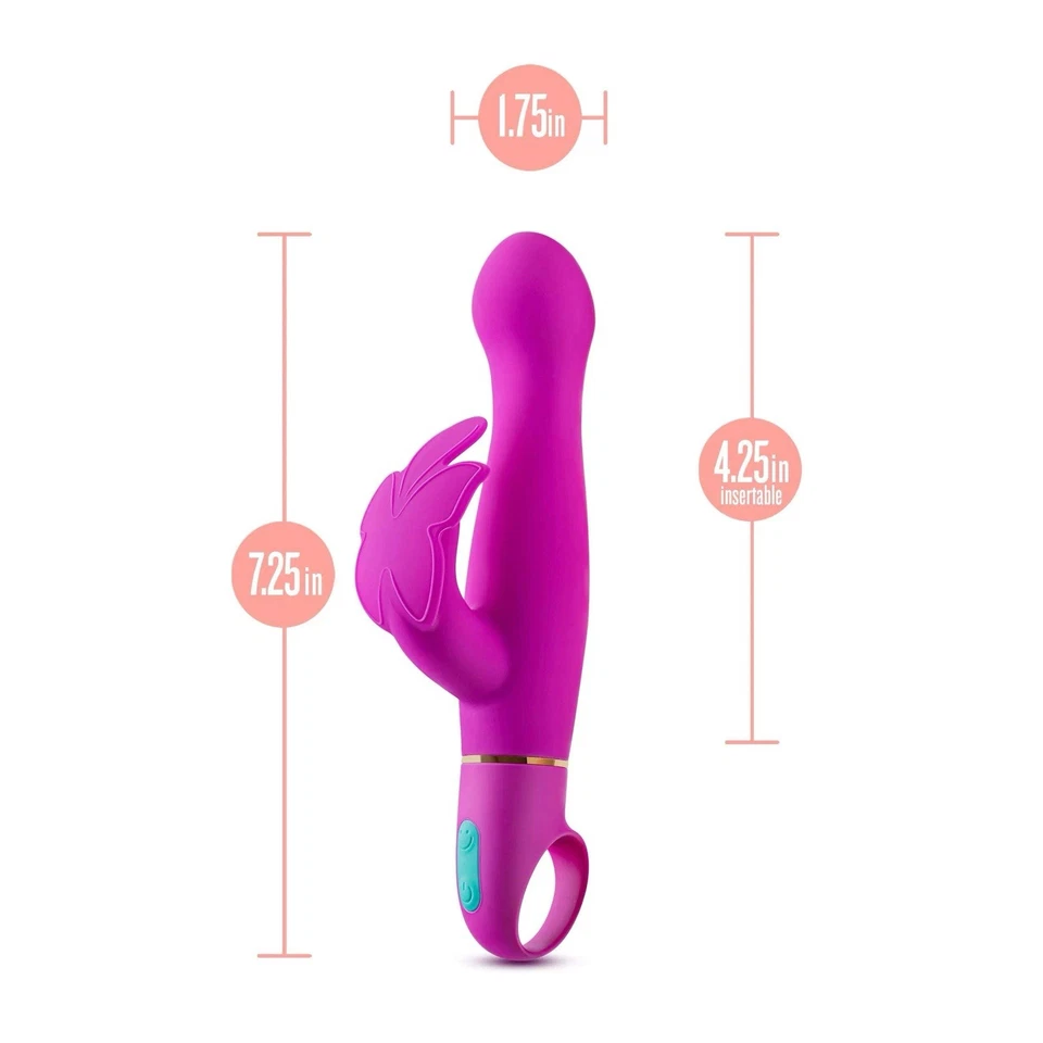 Vibrador Aria By Blush/Naughty Af: Estimulador de clítoris ciruela silicona Foto 3 de 4