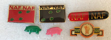 6 Vintage NAF-NAF Pins (John Only Attention)