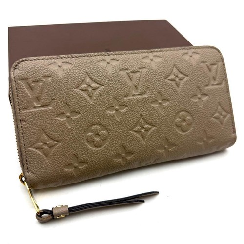Louis Vuitton Zippy Wallet Beige Long Wallet with Box iC Chip