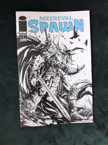 MEDIEVAL SPAWN #1 RAYMOND GAY B/W SECOND PRINT VARIANT 