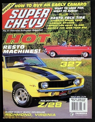 Super Chevy March 1999 Camaro Muscle Cars Hot Resto Machines