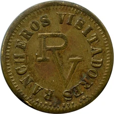 Santa Barbara, California CA Rancheros Visitadores Good For 5¢ Trade Token