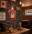 Crown Royal Bottle Whiskey Diecut Metal Tin Sign 17" Man Cave Vintage Bar New