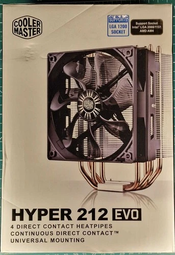 Opened, never used: Cooler Master HYPER 212 EVO Air CPU Cooler 2 X 120mm PWM Fan