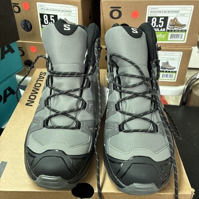 Salomon men's X Ultra 360 MID CSWP gray hiking boots size 11 NWT