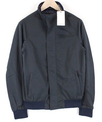 SCOTCH & SODA Ams Couture Men Jacket S Navy Lined Lightweight Long Sleeved *