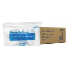 Reloc Zippit Reclosable Poly Bags 2mil thick - 3" x 4" (10 Packs of 100 per Box)