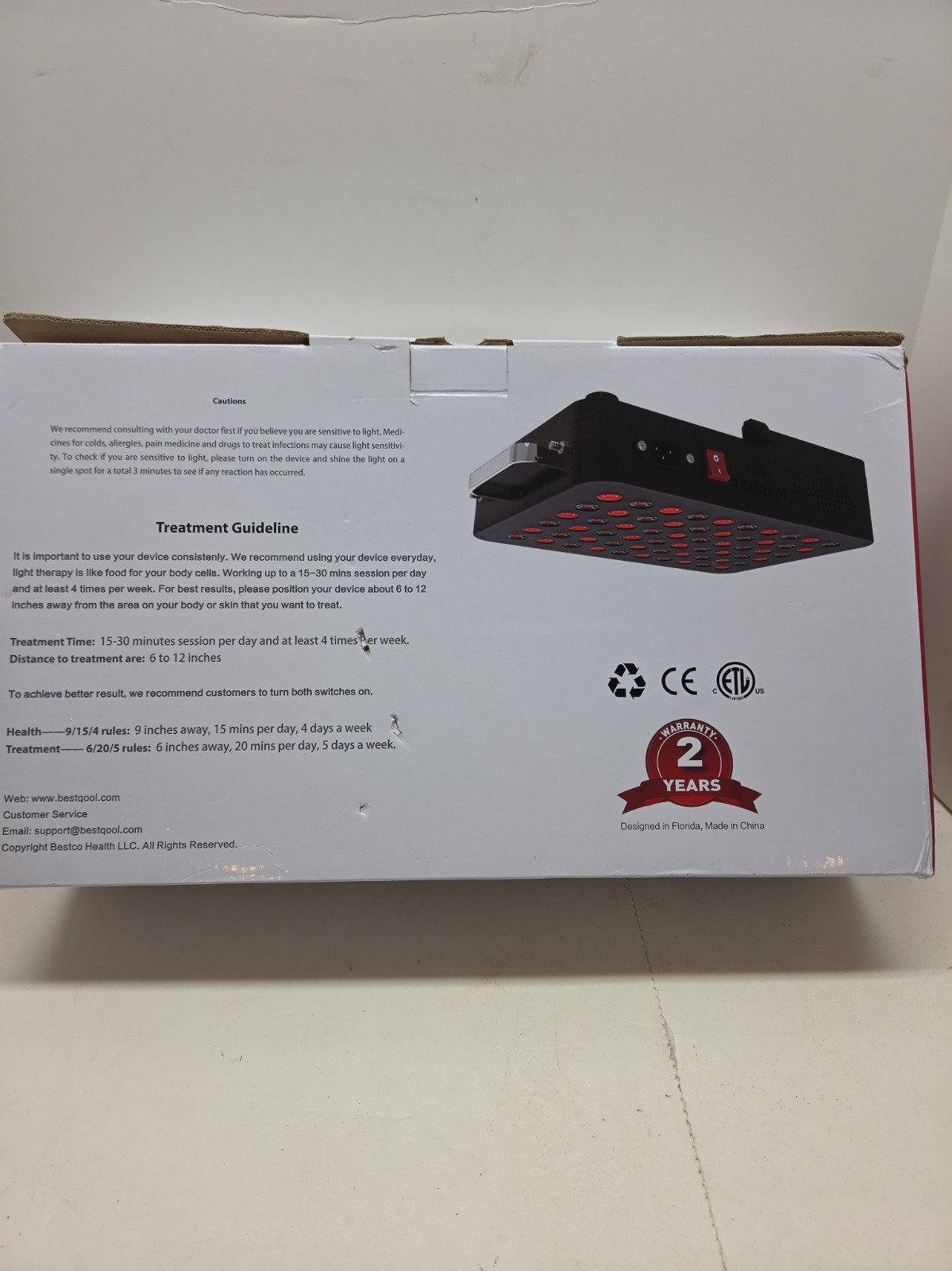 Led Panel Setailed BestQool Red Light Therapy 660nm 850nm LED Panel for Body, Face ...