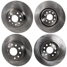 Front & Rear Brake Disc Rotors for VW Sedan Volkswagen Tiguan Limited CC Audi Q3