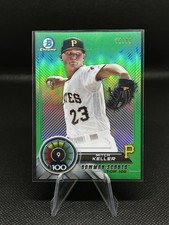 2018 BOWMAN TOP 100 MITCH KELLER #BTP-9 RC PIRATES GREEN /99