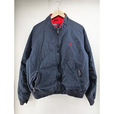 Vintage Polo Sport Ralph Lauren Jacket Men XL Nylon Fleece Lined Blue