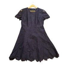 Madewell Navy Blue Lace Lyric Mini Dress size 2