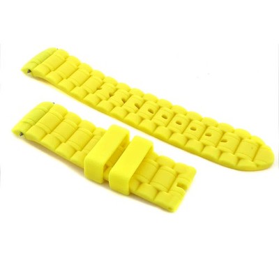 Versus by Versace VRS-3C61300000  Yellow unisex Rubber Watch Band New