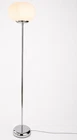 The Very Collection Frosted Sculptural Floor Lamp Chrome Glass WQBMF
