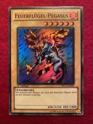 Yu-Gi-Oh! FEUERFLÜGEL-PEGASUS, PRC1-DE005, SUPER RARE, 1st, KOMBI-VERSAND!