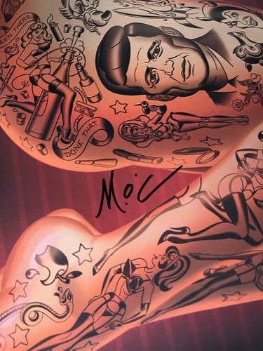 SIGNED Mitch O’Connell Dirty Show 2017 Event Poster • Detroit • Erotic Art Expo - Picture 2 of 2
