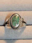 Vintage Native American Sterling Silver Turquoise Ring Sz5.5