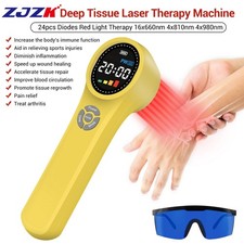 24 Diodes Cold Laser Therapy Red Light 660nm 810nm 980nm for Chronic Pain Relief