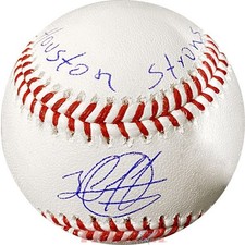 Jose Siri Signed Autographed ML Baseball Inscribed Houston Strong TRISTAR