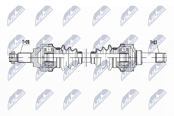 Nty Antriebswelle NPW-BM-048 FüR Bmw F30 F82 F36 F31 F32 F80 F33 F34 F23 F22 F20-image
