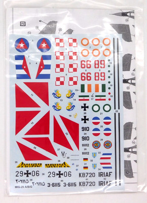 Hi-Decal Line HDL Mig-29 A/B/G Fulcrum A 1:48 48-013 For Academy Kit