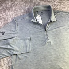 Adidas Golf 1/4 Zip Pullover Mens Long Sleeve Lightweight Baselayer Size L NWT