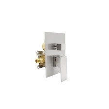 2 Way Outlet Function Solid Brass Shower Diverter Valve Mixer Rough-In Shower...