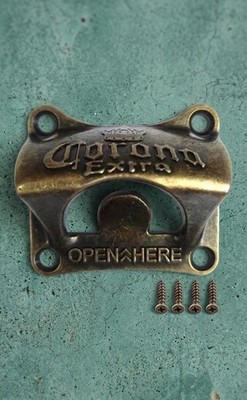 Corona Extra Wall Mount Bottle Opener (Square Bronze) Mancave Garage Bar Home