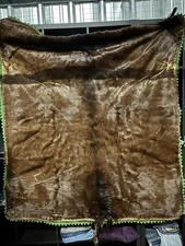 Vintage 30s Horsehide Blanket Carriage Sleigh Lap Wool Gorgeous 4’x5’