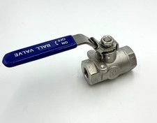 Stainless Steel1000 psi rated Ball valve 1/4" NPT With Lock-out 1000 CWP WOG