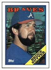Bruce Sutter 1988 Topps #155 Atlanta Braves VTG Baseball *319