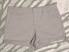 New York Company Women s Gray Chino Shorts Cotton 2 Pocket Size 8