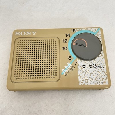 Vintage Sony ICR3 AM Receiver Radio Portable Handheld Speaker 1980S WORKS!