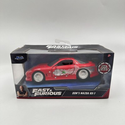 Jada Toys Fast & Furious Doms Mazda RX-7 Die-Cast 1:32 Scale Red Car New