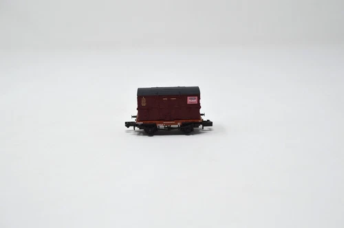 GRAHAM FARISH 377-2023K - N GAUGE CONFLAT WAGON BR BAUXITE WITH CONTAINER