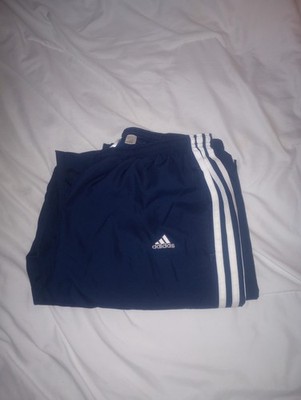 MKS♡ Adidas Track Pants Stripes RN 88387 CA 40312 Mens Large Blue