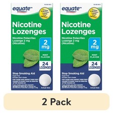 2 pack Lozenge 2 mg, Stop Smoking Aid, Mint Flavor, 24 Count