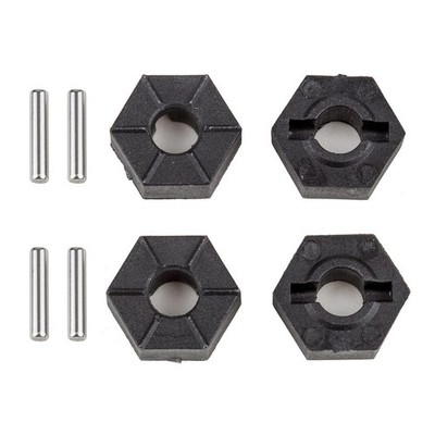Team Associated Rival MT10 Wheel Hexes, 12mm / AE25820