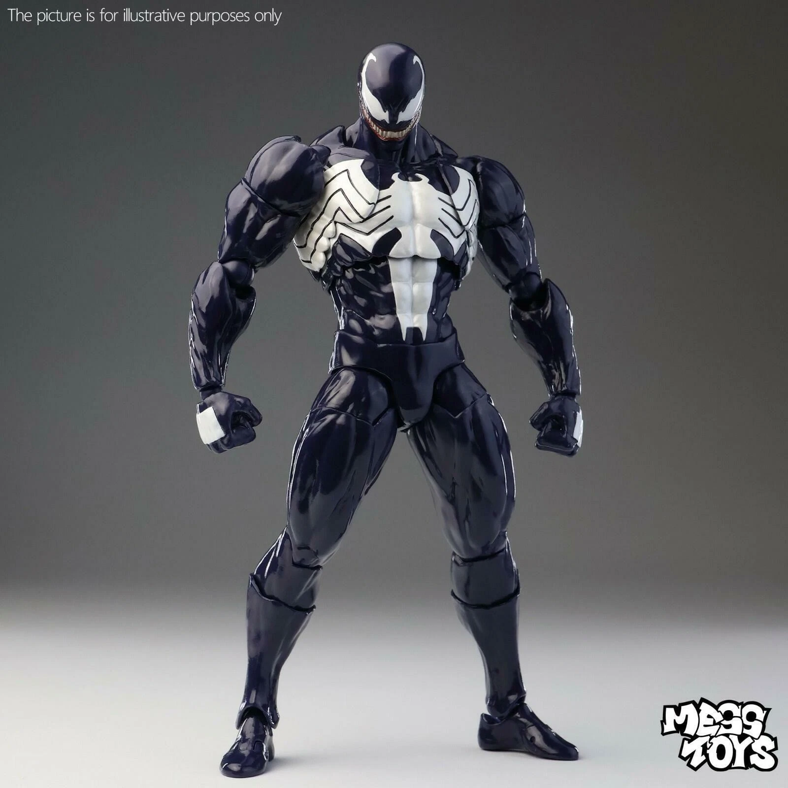 Mess Toys Venom Lethal Neighbor Spider-Man Symbiote 1/12 Action Figure Toy image 4