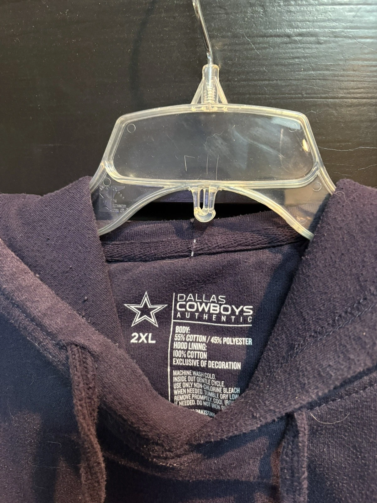 VETEMENTS Felpa con cappuccio uomo Dallas Cowboys autentica XXL NUOVA CON ETICHETTE
